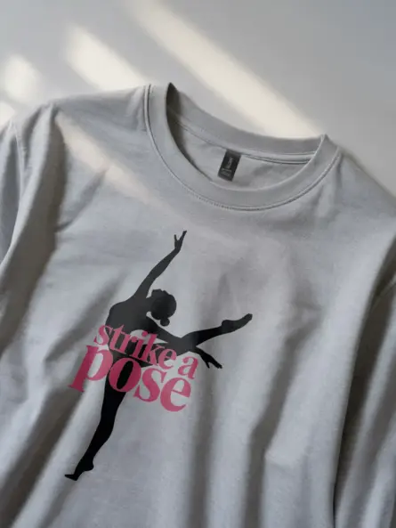 Strike a Pose Dance Pose T-Shirt for Performers & Students - Image 2