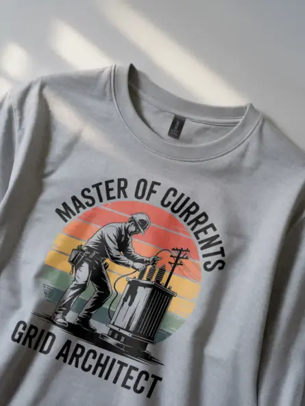 Electrician Vintage T-Shirt – Masters of Currents - Image 3