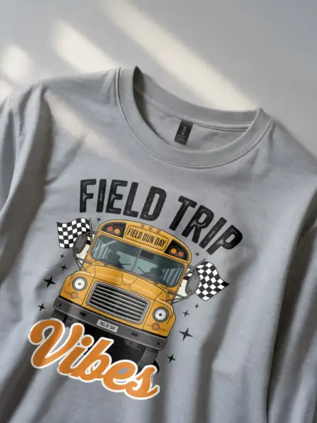 Field Trip Shirt – Vintage School Bus Vibes Tee for Teachers - Image 2