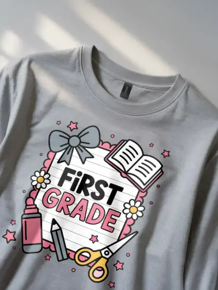 Charming First Grade Shirt – Whimsical Back to School Tee - Image 2