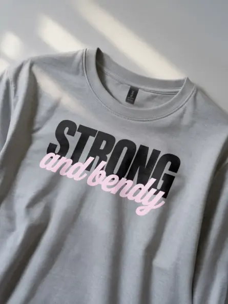 Empowering Flexibility T-Shirt – Strong and Bendy Yoga Tee - Image 2