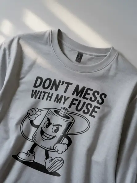 Funny Fuse Electrician T-Shirt - Image 3
