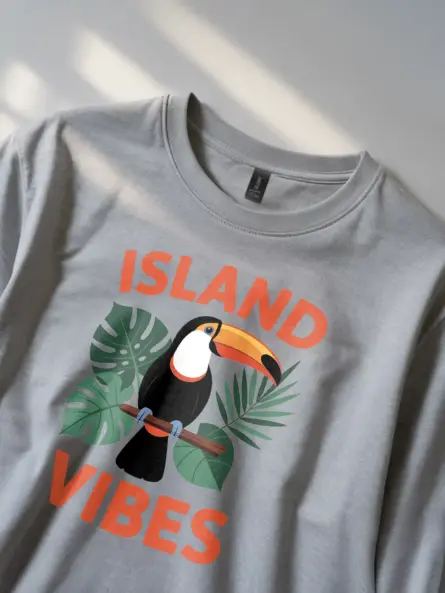 Island Vibes T-Shirt for Summer Vacation – Tropical Retro Tee - Image 2