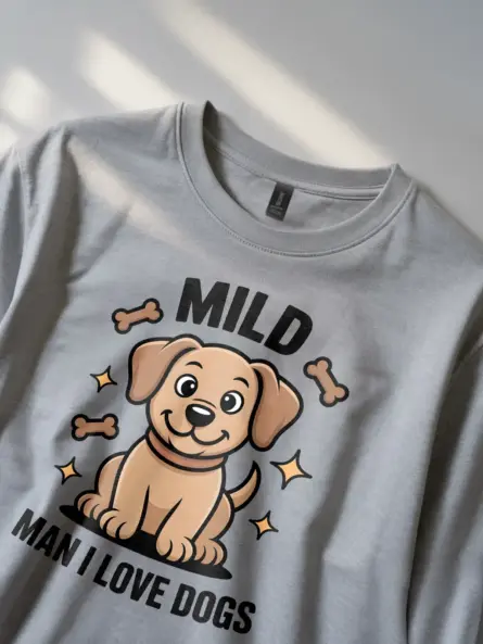 Mild Man I Love Dogs Shirt – Funny Dog Lover Tee for Men - Image 2