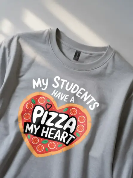 Adorable Pizza Teacher Shirt for Classroom Fun & Gift Giving - Image 2