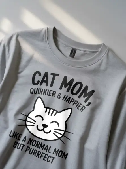 Quirky Cat Mom Shirt – Purrfect Gift for Pet Lovers and Gen Z - Image 2
