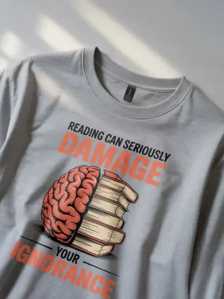 Reading Brain Shirt – Clever Educational Tee for Book Lovers - Image 2