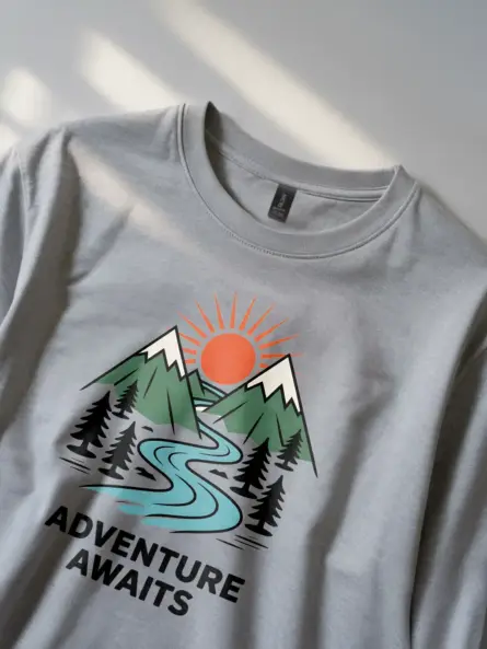 Retro Adventure Awaits T-Shirt for Outdoor Lovers - Image 2