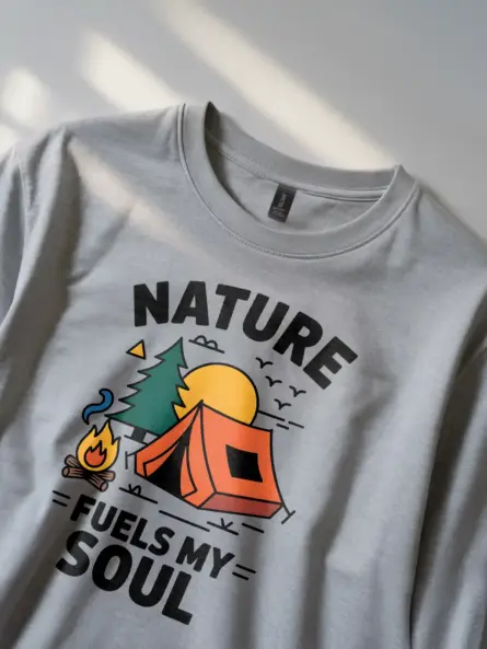 Retro Camping Nature Shirt “Nature Fuels My Soul” Design - Image 2