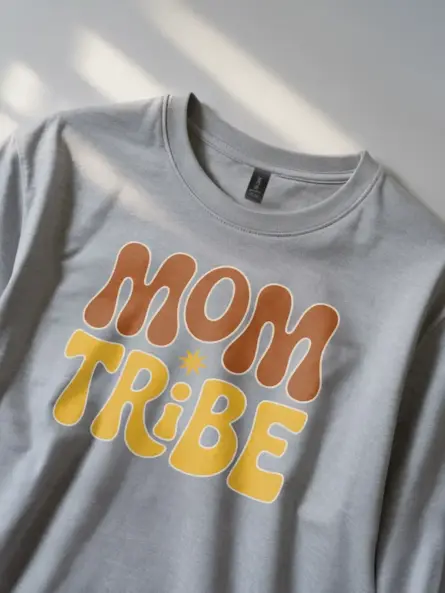 Retro Mom Tribe T-Shirt for Stylish Motherhood Groups - Image 3