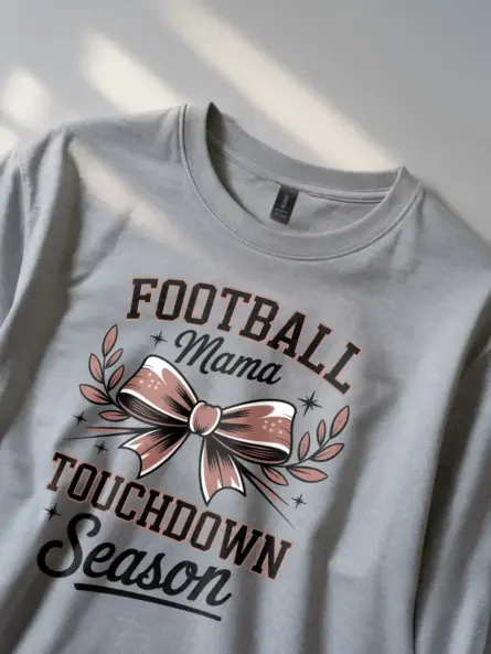 Stylish Football Mama T-Shirt for Game Day Wins - Image 3