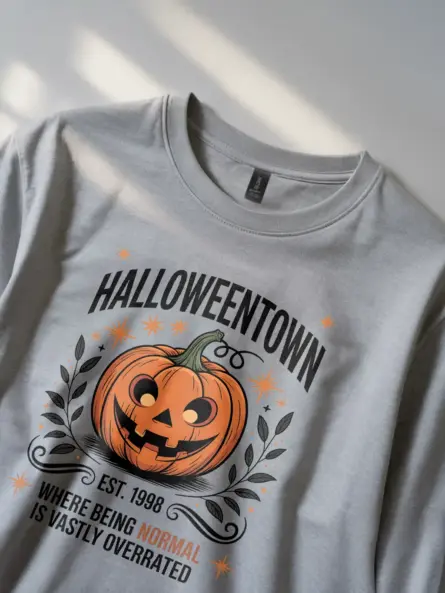 Vintage Halloweentown T-Shirt – Retro Pumpkin Design for Halloween Fans - Image 5