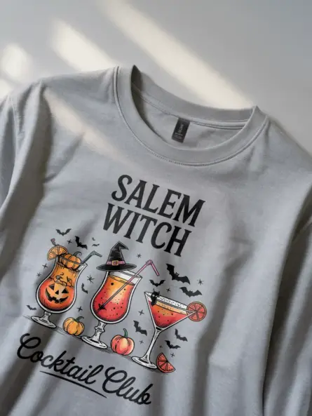 Witchy Salem Witch Cocktail Club Shirt - Image 5