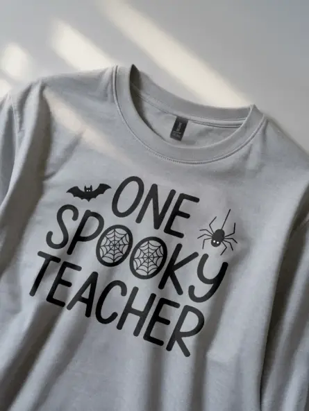 Adorable One Spooky Teacher Shirt – Halloween Tee for School Staff - Image 2