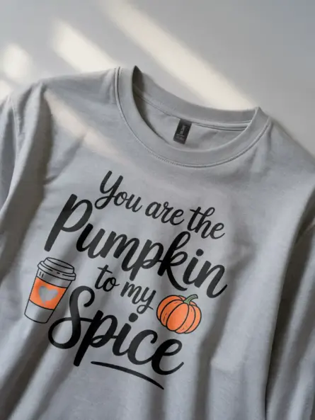 Pumpkin Spice Couple Shirt – Adorable Fall Tee for Partners - Image 2