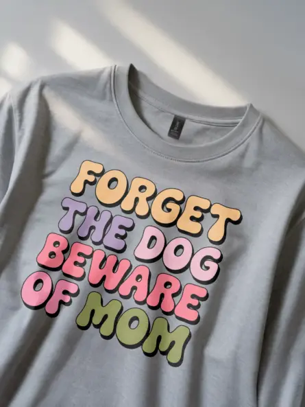 Funny Retro Beware of Dog Mom Shirt – Hilarious Gift for Pet Moms - Image 2