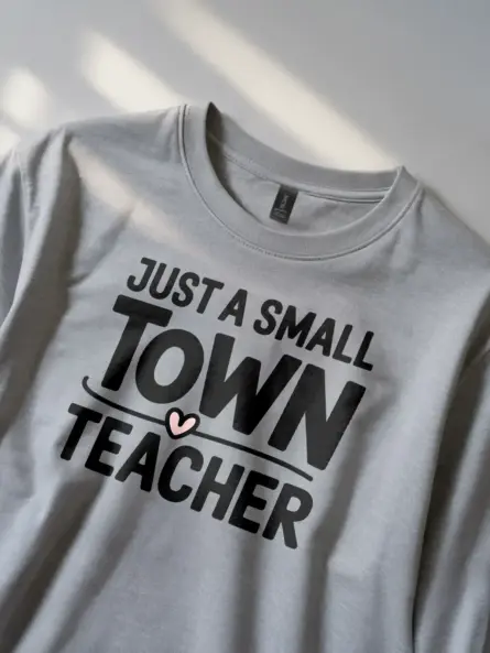 Adorable Small Town Teacher Shirt – Country School Gift Tee - Image 2
