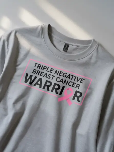 Triple Negative Breast Cancer Warrior Shirt – Clean Bold Statement - Image 6
