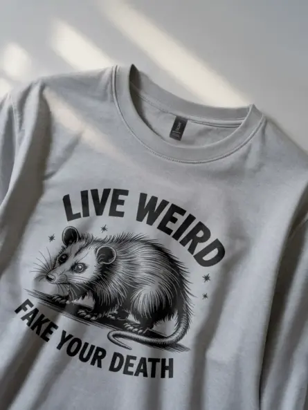 Live Weird Fake Your Death Shirt - Image 2