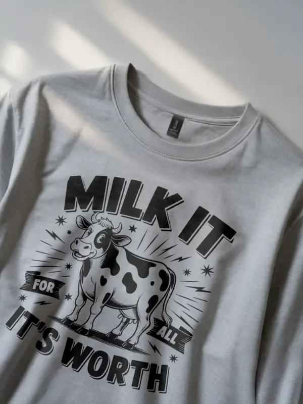 grey lifestyle view milk it for all its worth shirt pun lover gift