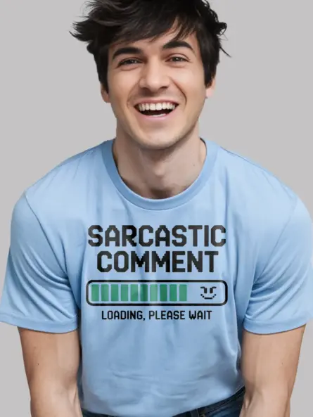 sarcastic loading bar t-shirt for humor lovers