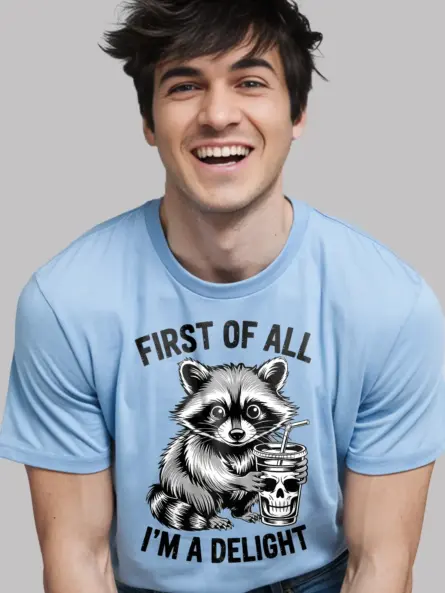 Hilarious Funny Raccoon Delight T-Shirt for Meme Fans - Image 9