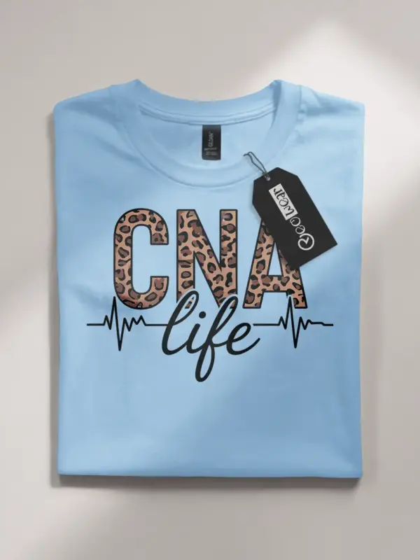 cna life leopard print shirt