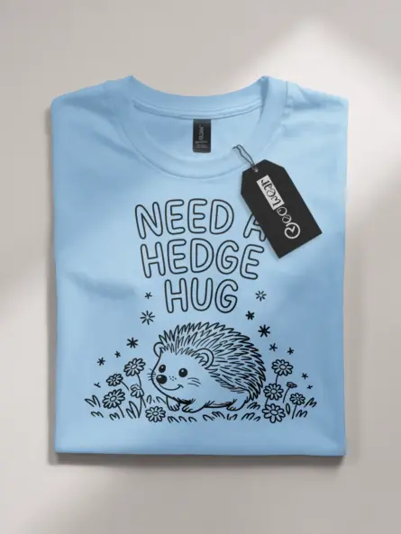 Cute Hedgehog T-Shirt – Need a Hedge Hug Tee - Image 4