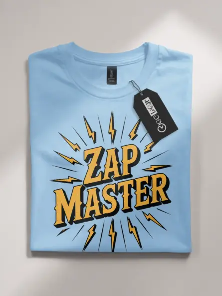 Master Electrician T-Shirt – Vintage Zap Master Graphic Tee - Image 7