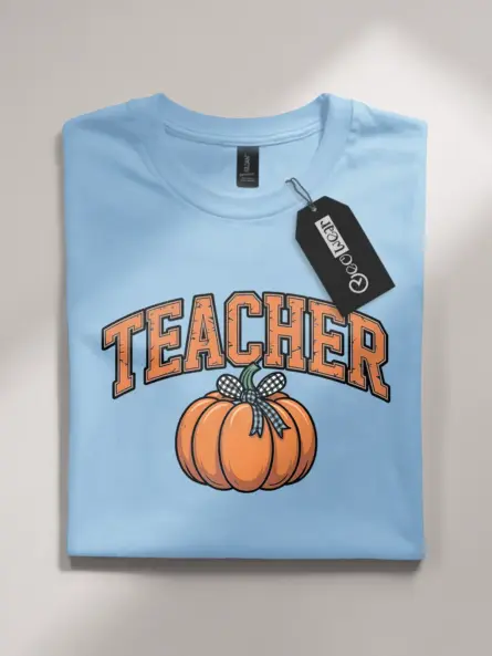 Adorable Pumpkin Teacher Halloween Shirt for Fall - Image 4