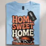 coffin skeleton homebody t-shirt