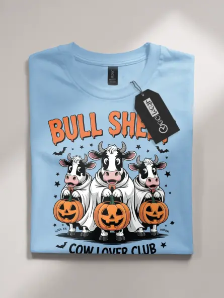 Hilarious Bull Sheet Cow Ghost T-Shirt for Halloween Fans - Image 7