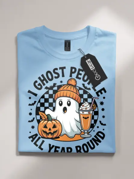 introvert ghost t-shirt