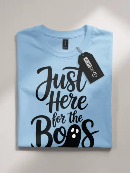 Just Here for the Boos Shirt – Funny Ghost Tee for Halloween Parties - Image 4