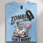 retro zombie comic t-shirt