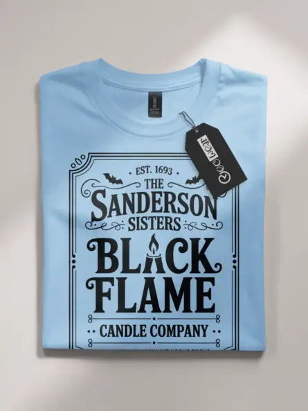 Sanderson Sisters Black Flame Candle Shirt - Image 4