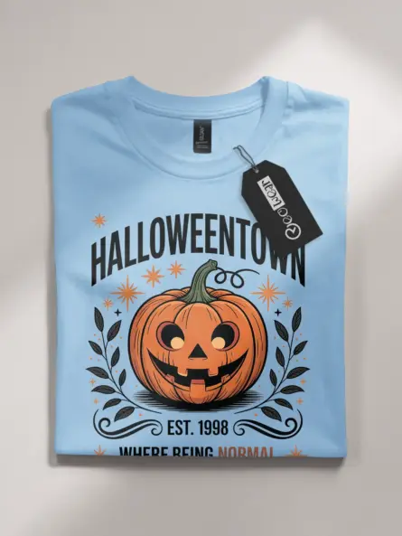 Vintage Halloweentown T-Shirt – Retro Pumpkin Design for Halloween Fans - Image 7