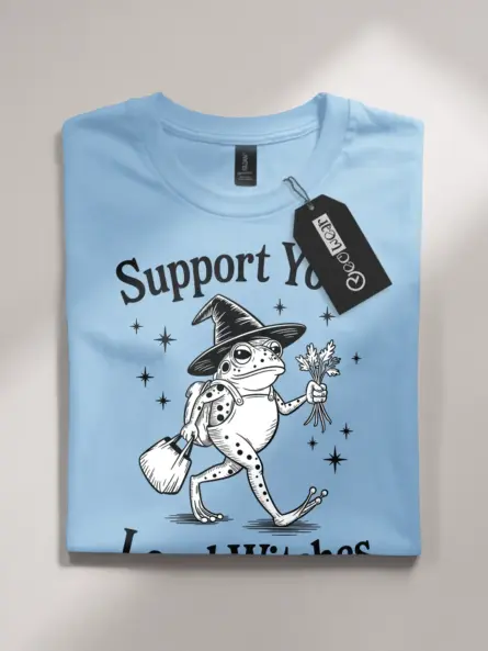 Whimsical Support Your Local Witches Shirt - Image 4