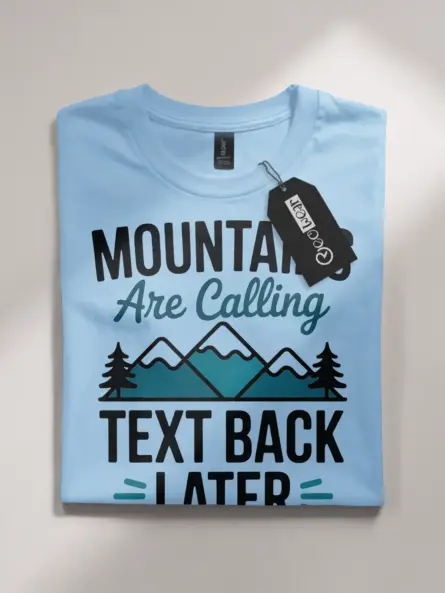 Adventure Mountain T-Shirt – Minimalist Nature Graphic for Hikers - Image 4