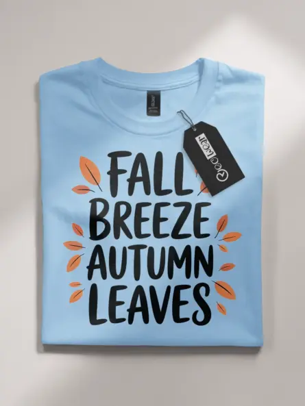 Autumn Leaves T-Shirt – Minimalist Fall Quote Tee for Cozy Aesthetic - Image 4