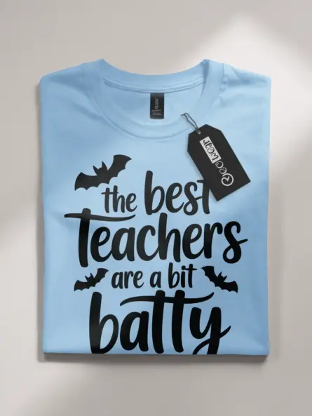 Batty Teacher Halloween Shirt – Funny Halloween Tee for Educators & Classroom Spirit - Image 4