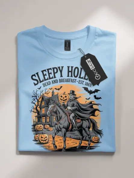 Sleepy Hollow Dead and Breakfast Shirt – Spooky Vintage Tee - Image 4