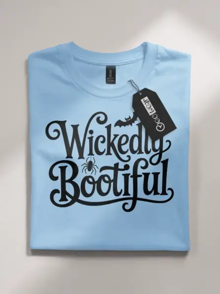 Wickedly Bootiful Halloween Shirt – Stylish Tee for Women & Girls - Image 4