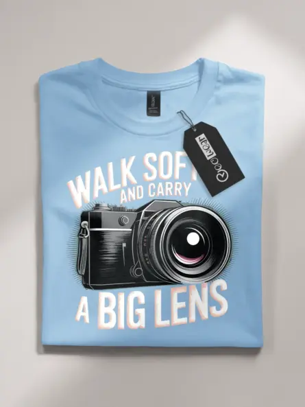 Walk Softly and Carry Power – Bold Photography T-Shirt - Image 4