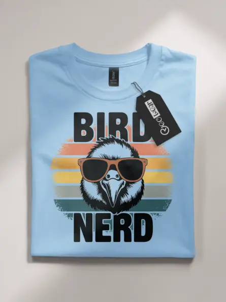 Retro Bird Nerd T-Shirt for Birdwatchers & Ornithology Fans - Image 4
