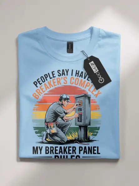 breaker panel t-shirt for electricians