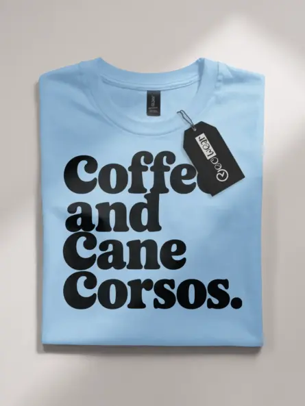 Cozy Coffee and Dog Shirt – Cane Corso Retro Graphic Tee - Image 4