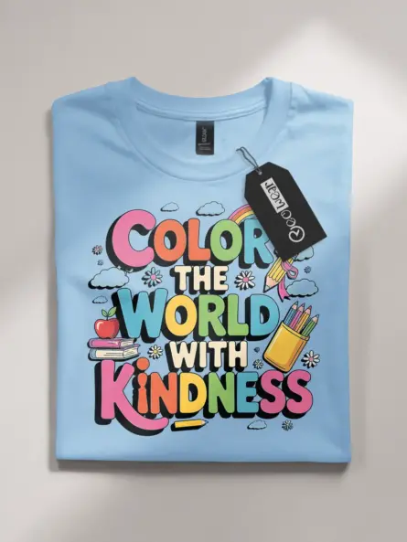 color the world with kindness t-shirt