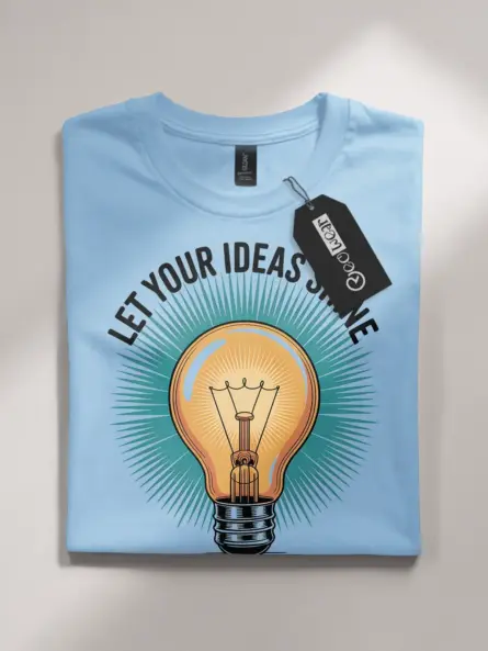 Creative Light Bulb T-Shirt – Retro Design - Image 7
