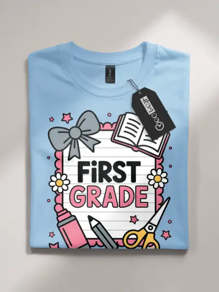 Charming First Grade Shirt – Whimsical Back to School Tee - Image 4